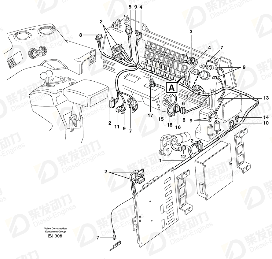 VOLVO Fuse holder 11039490 Drawing VOLVO Fuse holder 11039490 Drawing