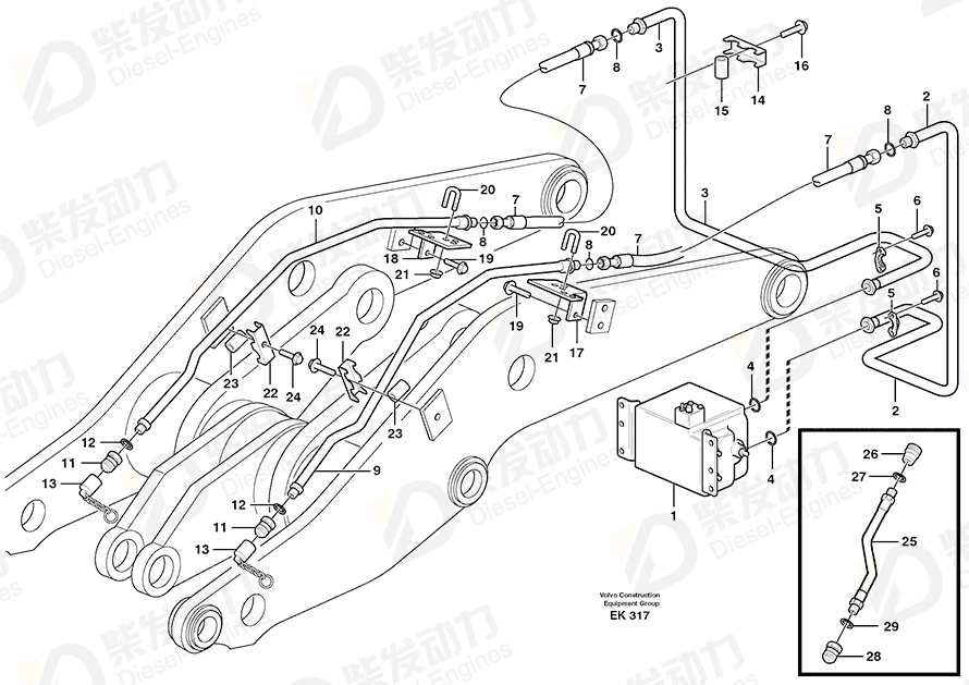 VOLVO Dust cover 11147586 Drawing VOLVO Dust cover 11147586 Drawing