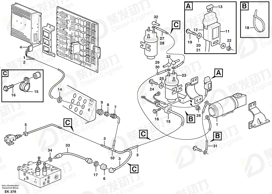 VOLVO Plastic nut 11147868 Drawing VOLVO Plastic nut 11147868 Drawing