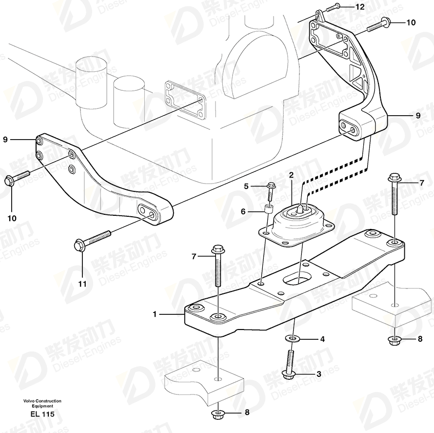 VOLVO Screw 1082353 Drawing