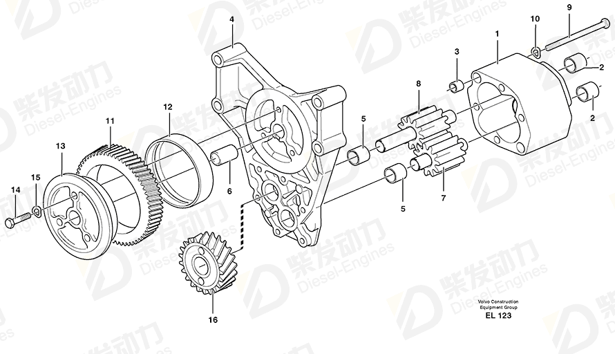 VOLVO Guide sleeve 401146 Drawing