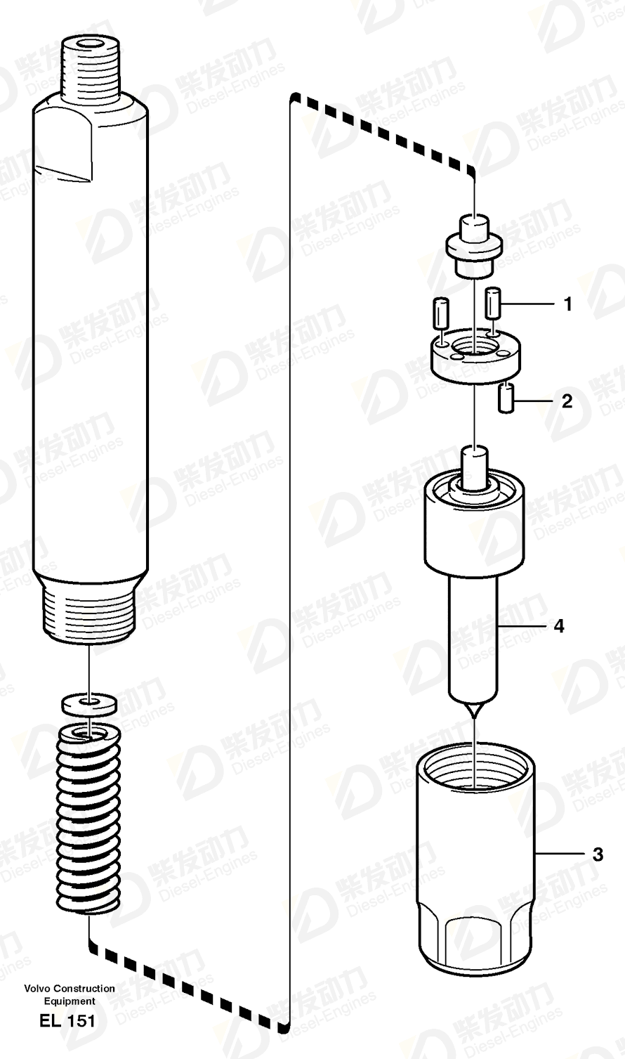 VOLVO Nozzle Retainer 425650 Drawing