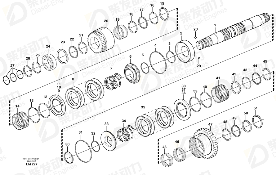 VOLVO Thrust washer 4880972 Drawing VOLVO Thrust washer 4880972 Drawing