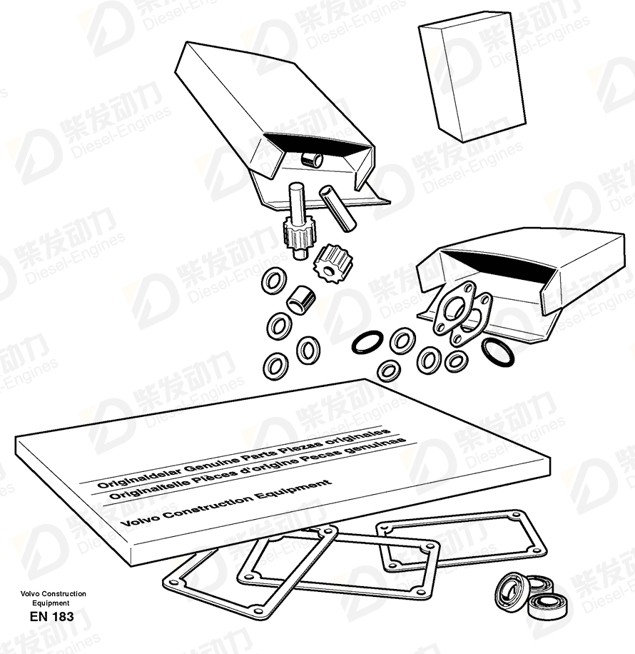 VOLVO Gasket 7011998 Drawing