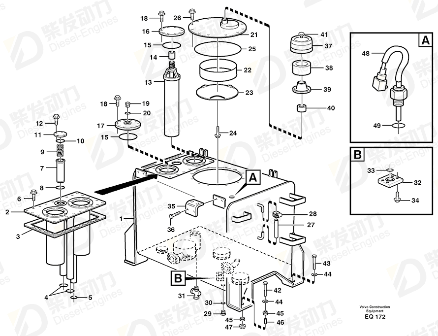 VOLVO Flange screw 968595 Drawing