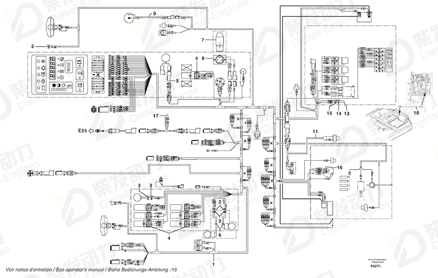 VOLVO Plug connector 5080013 Drawing