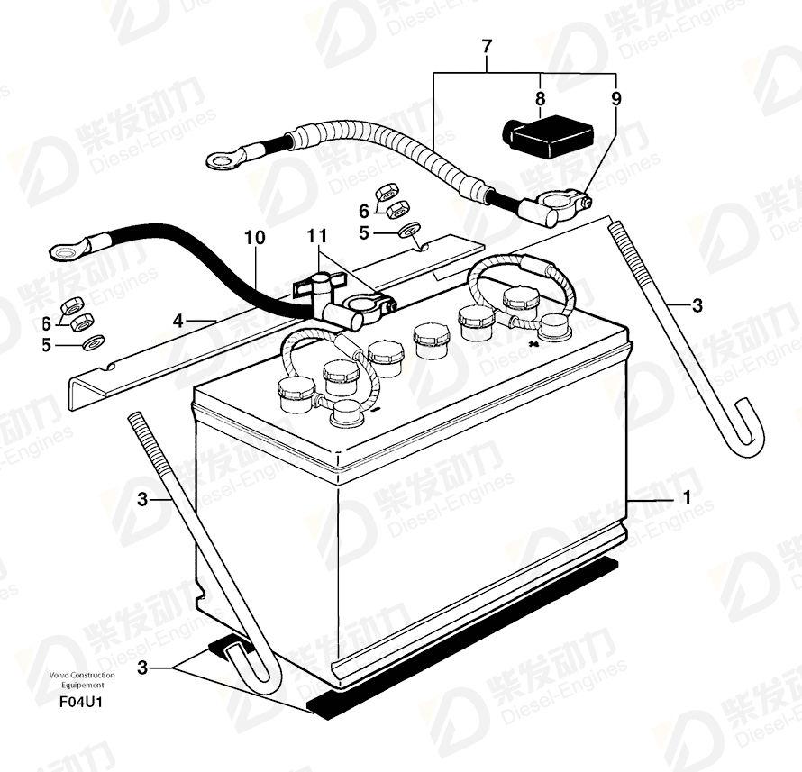 VOLVO Rod 4060051 Drawing