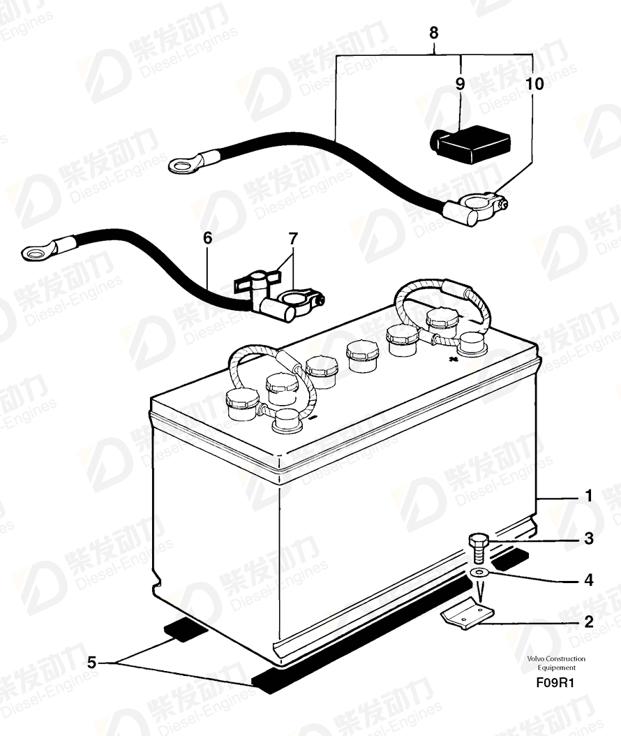 VOLVO Cable terminal 5090051 Drawing