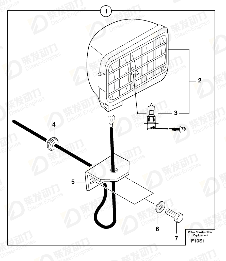 VOLVO Bracket 3560286 Drawing