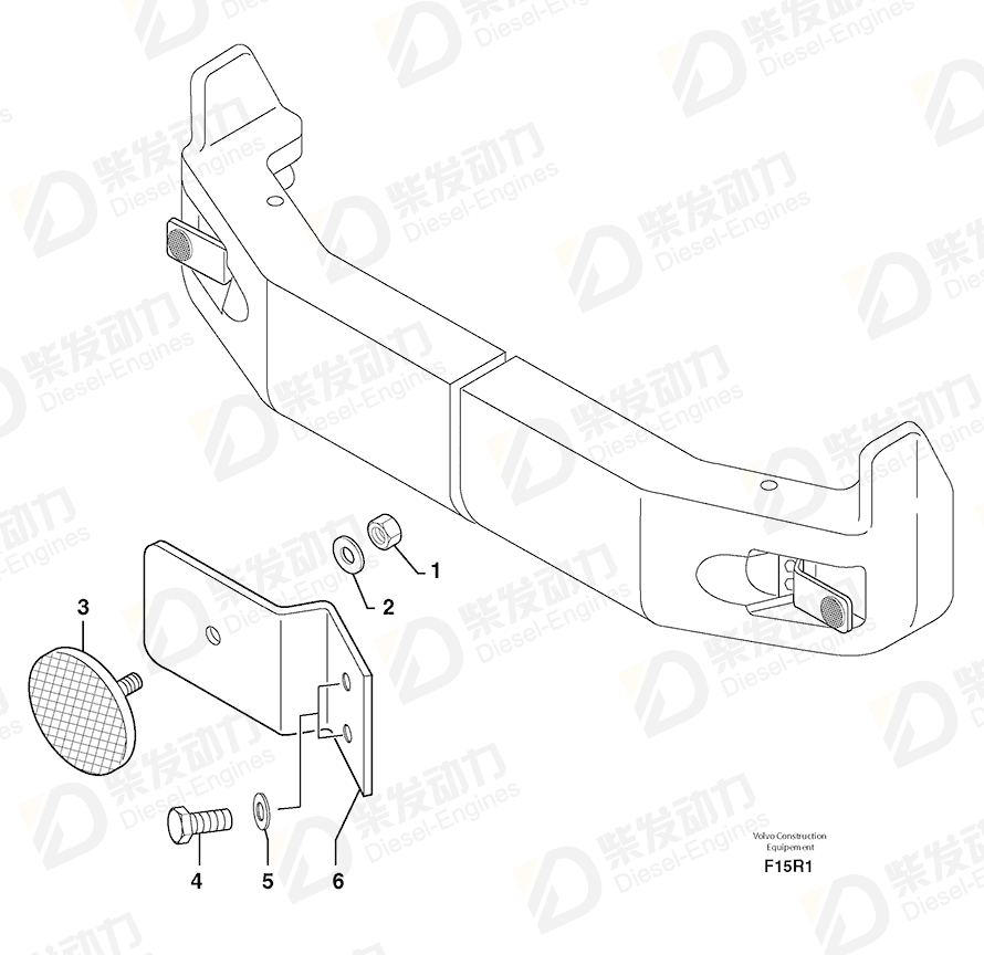 VOLVO Reflector 5170065 Drawing
