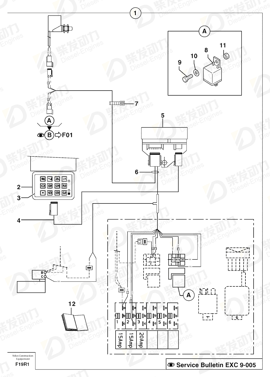 VOLVO Electronic unit 11801418 Drawing VOLVO Electronic unit 11801418 Drawing