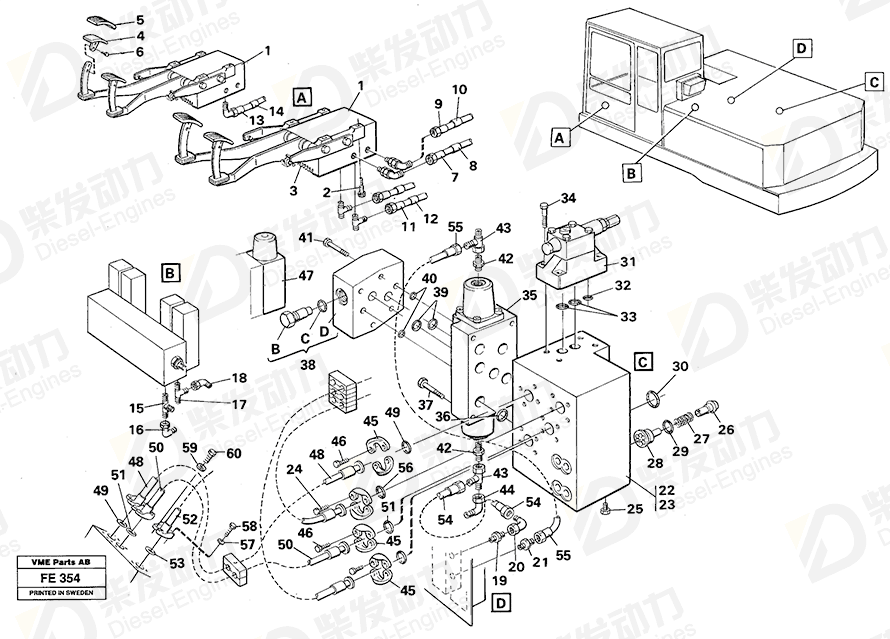 VOLVO Hexagon screw 955539 Drawing VOLVO Hexagon screw 955539 Drawing