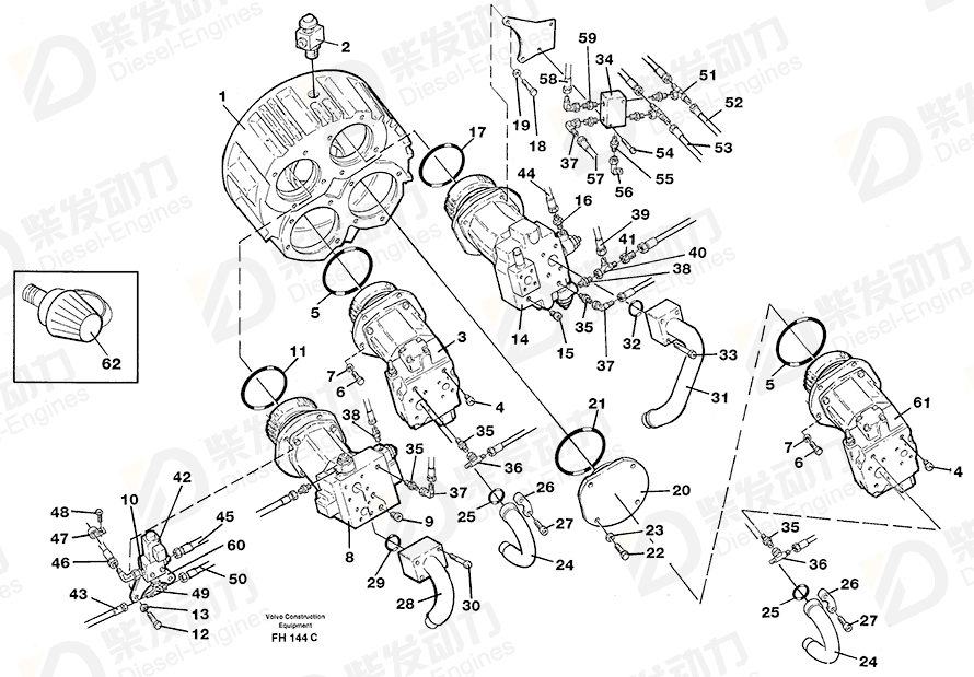 VOLVO Plug 4864294 Drawing