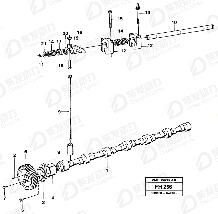 VOLVO Camshaft 471413 Drawing