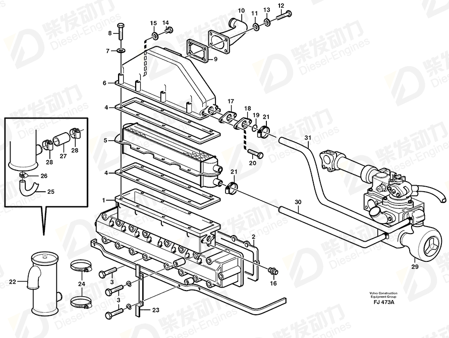 VOLVO Cap 849429 Drawing