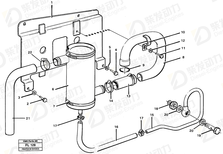 VOLVO Screw 13940133 Drawing