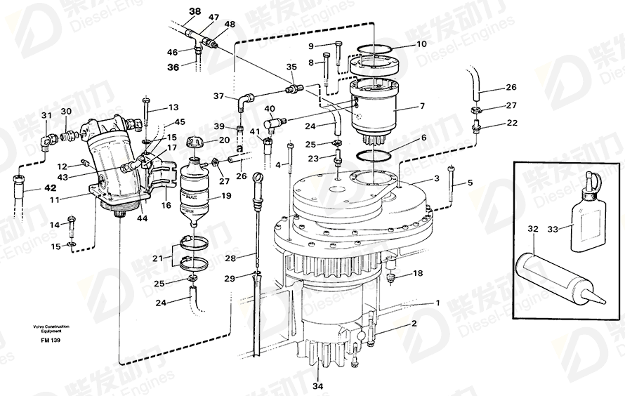 VOLVO Hexagon screw 955376 Drawing VOLVO Hexagon screw 955376 Drawing