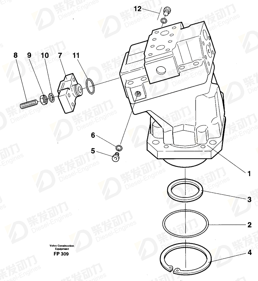 VOLVO Set screw 975612 Drawing