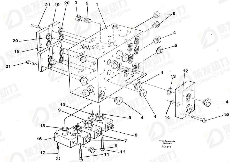 VOLVO O-ring, bearing housing 925054 Drawing