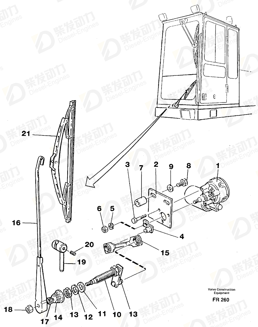 VOLVO Hexagon screw 13970955 Drawing