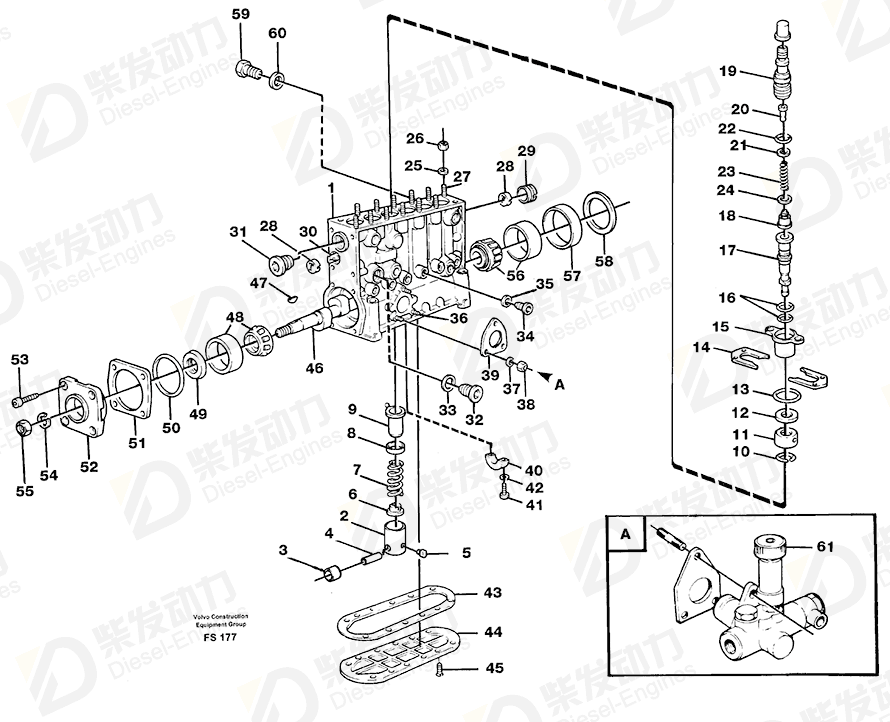 VOLVO Repair kit 845240 Drawing