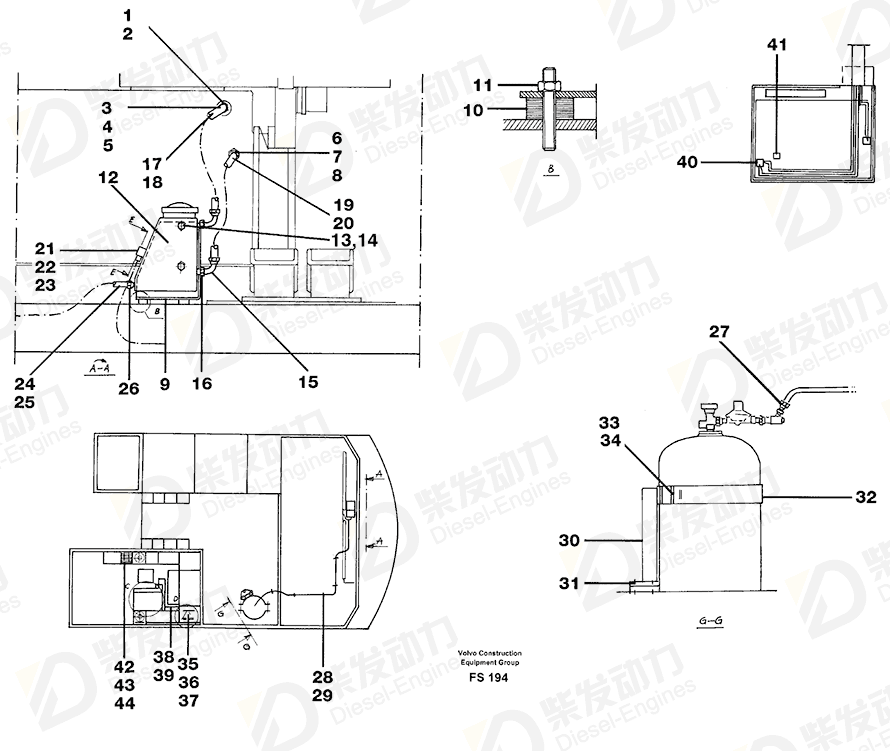 VOLVO Cable terminal 965822 Drawing VOLVO Cable terminal 965822 Drawing