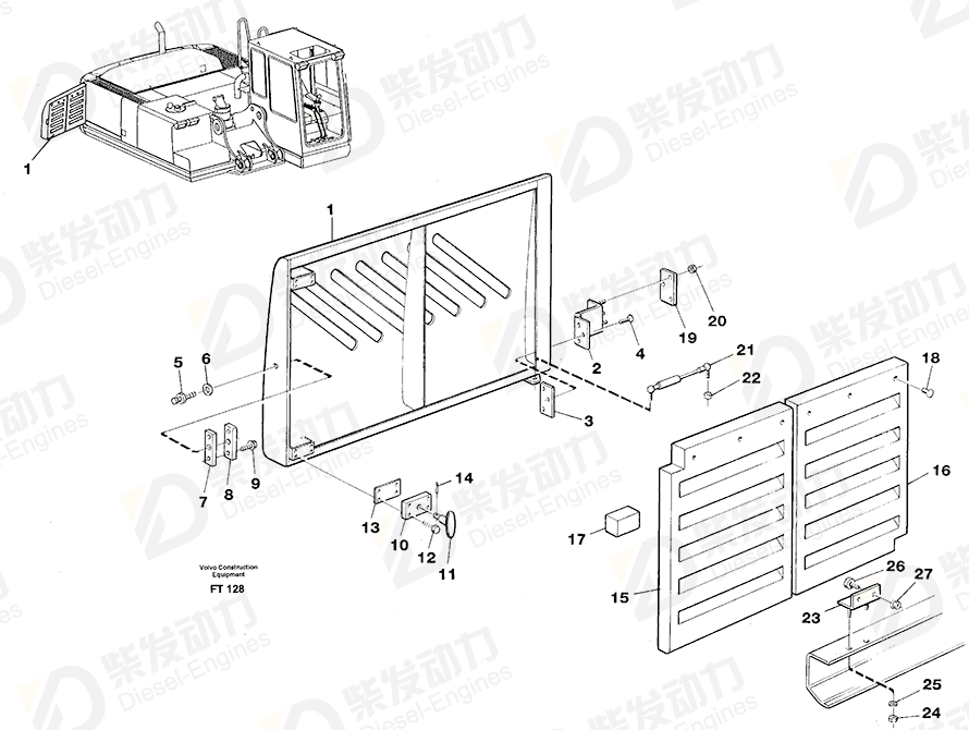 VOLVO Six point socket screw 13972413 Drawing