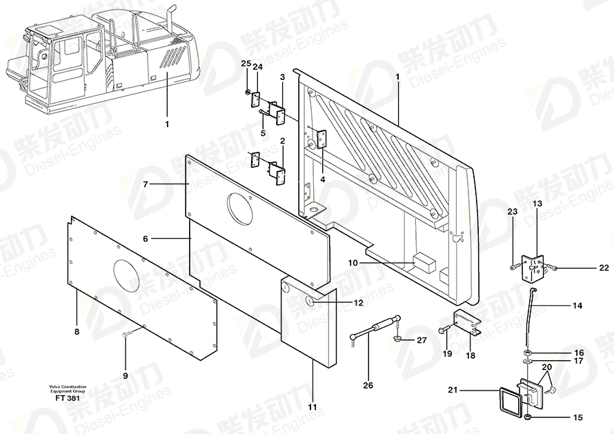 VOLVO Flange screw 13947949 Drawing