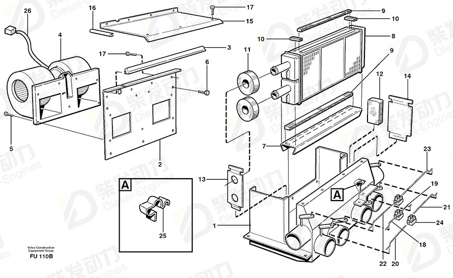 VOLVO Fan wheel 11994455 Drawing