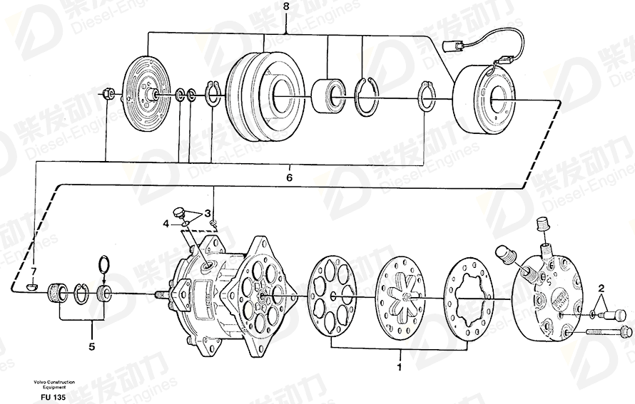 VOLVO Relief valve 3090748 Drawing