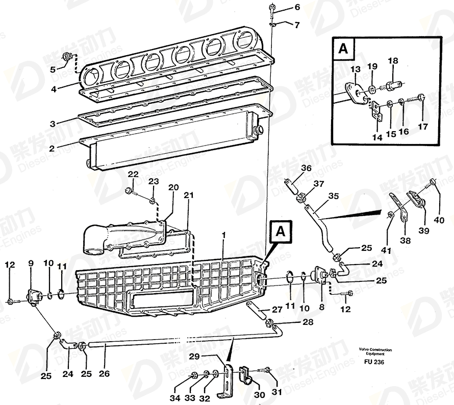 VOLVO Bracket 13965562 Drawing