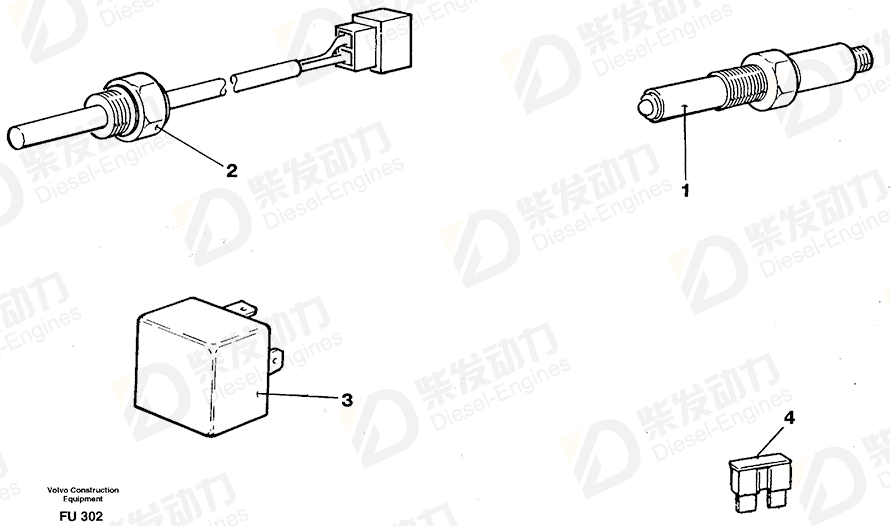 VOLVO Sensor 11039193 Drawing