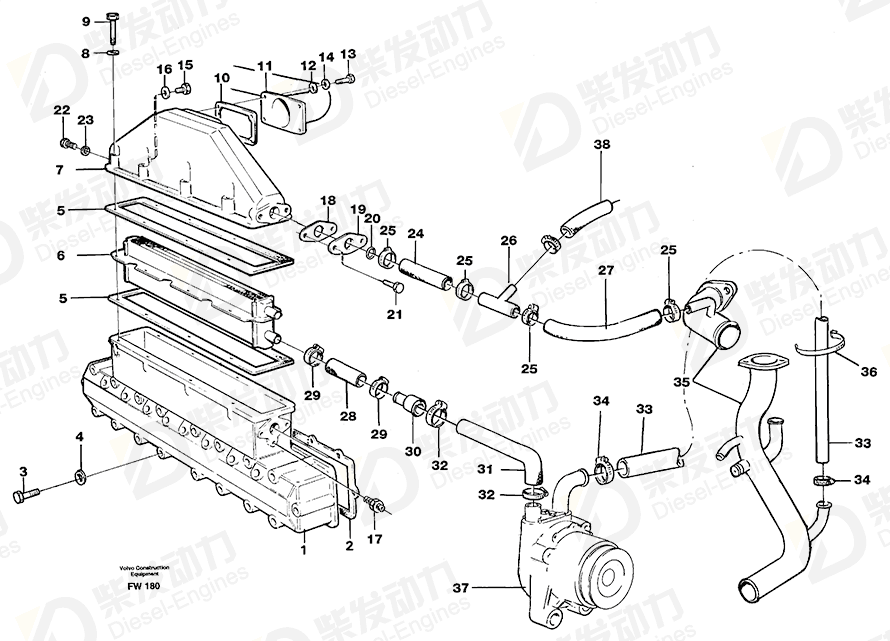 VOLVO Nipple 11030723 Drawing