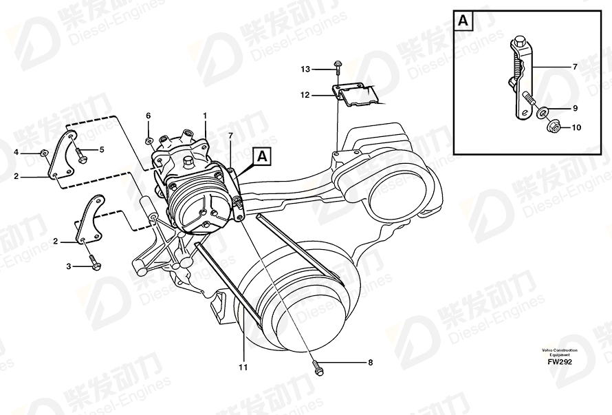 VOLVO V-belt 13977573 Drawing