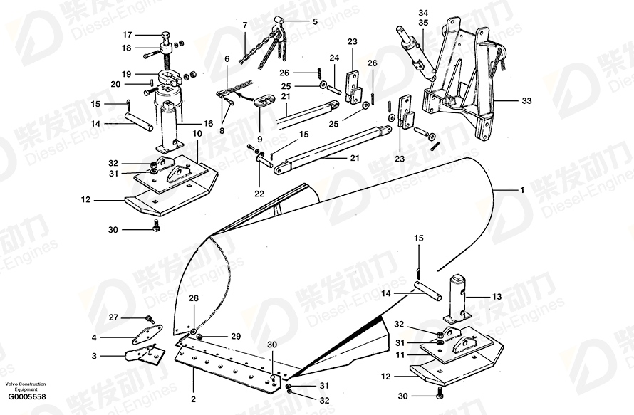 VOLVO Blade 23729 Drawing