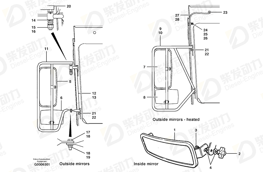 VOLVO Cable harness 11114658 Drawing