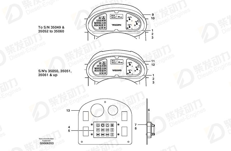 VOLVO Six point socket screw 972081 Drawing