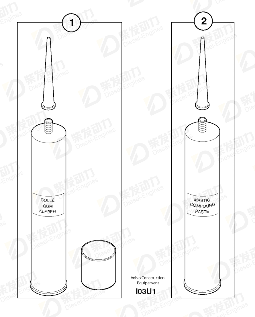 VOLVO Turbocompound unit 7413231 Drawing