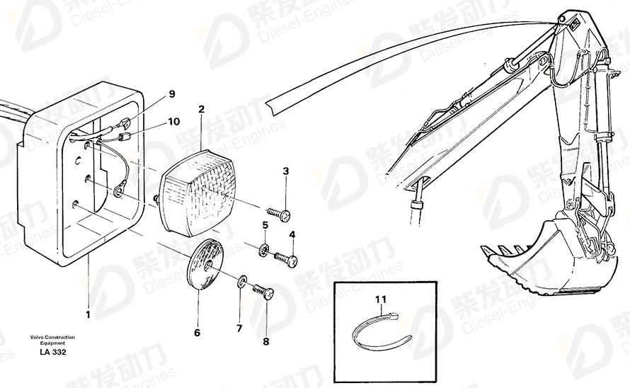 VOLVO Bulb 7019926 Drawing