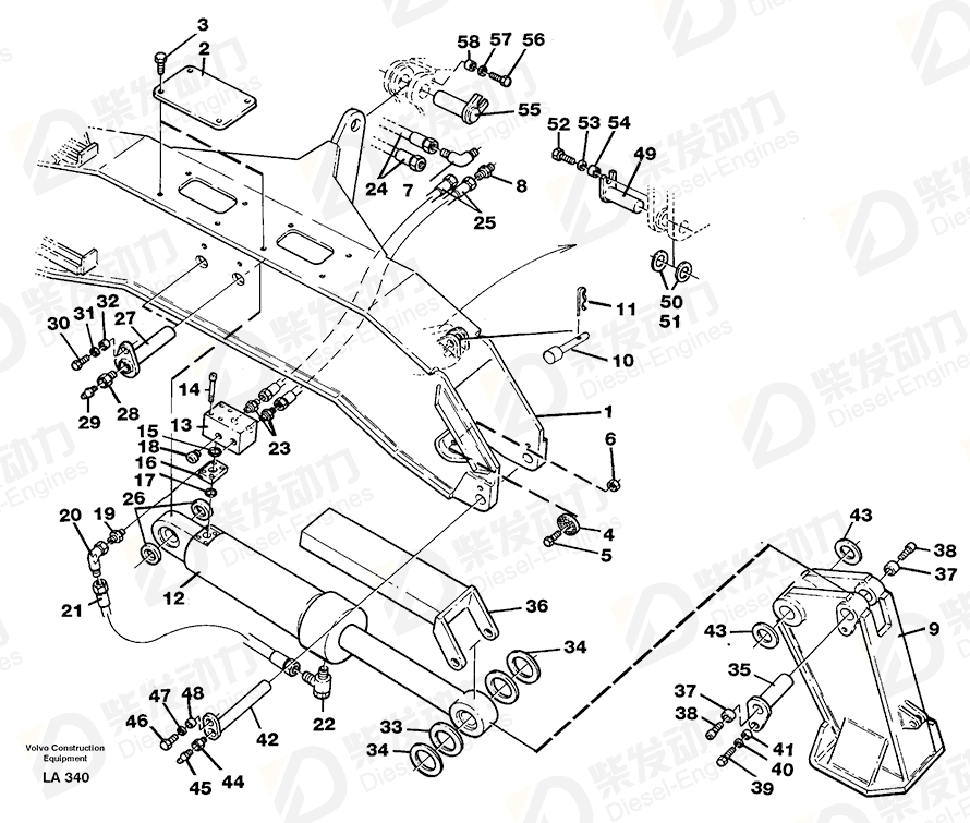 VOLVO Spring pin 14042729 Drawing