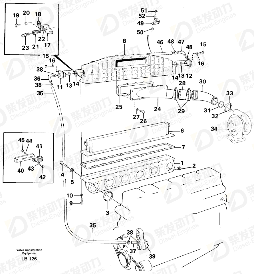 VOLVO Hose 11031628 Drawing