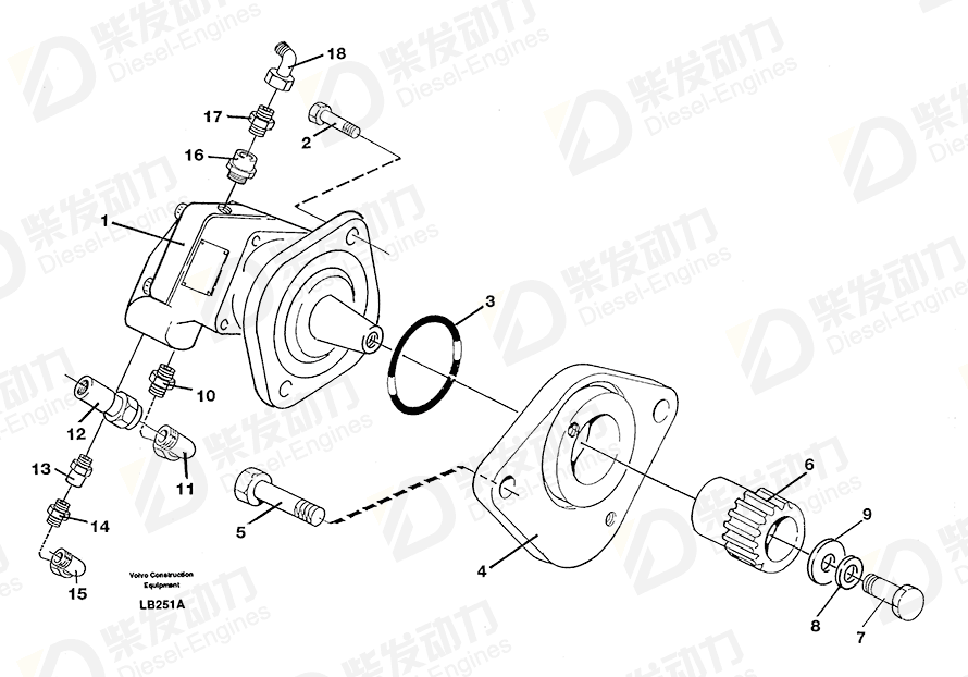 VOLVO Sealing ring 117851 Drawing VOLVO Sealing ring 117851 Drawing