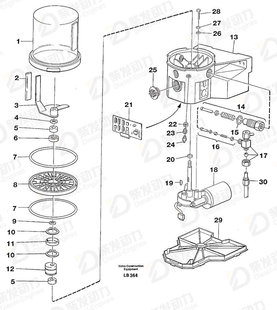 VOLVO Sealing plug 11701482 Drawing