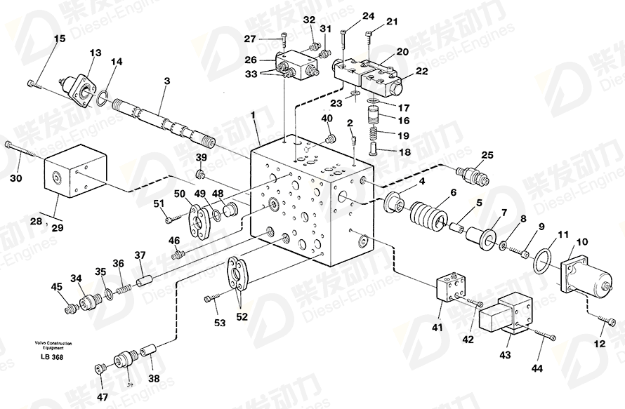 VOLVO Hex. socket screw 959232 Drawing