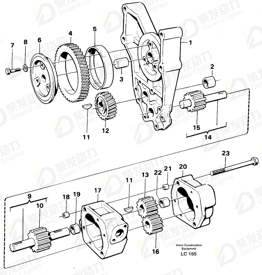 VOLVO Hexagon screw 944446 Drawing