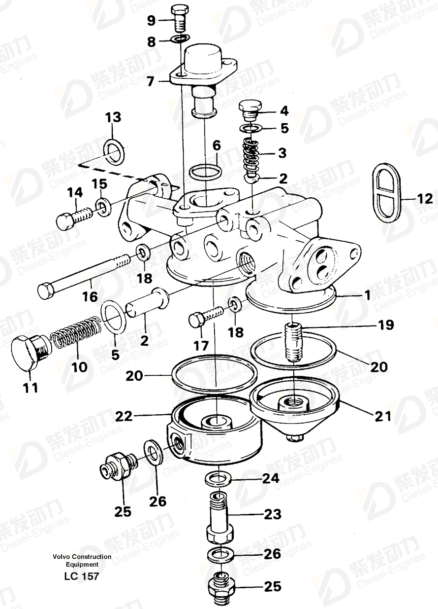 VOLVO Valve 468838 Drawing