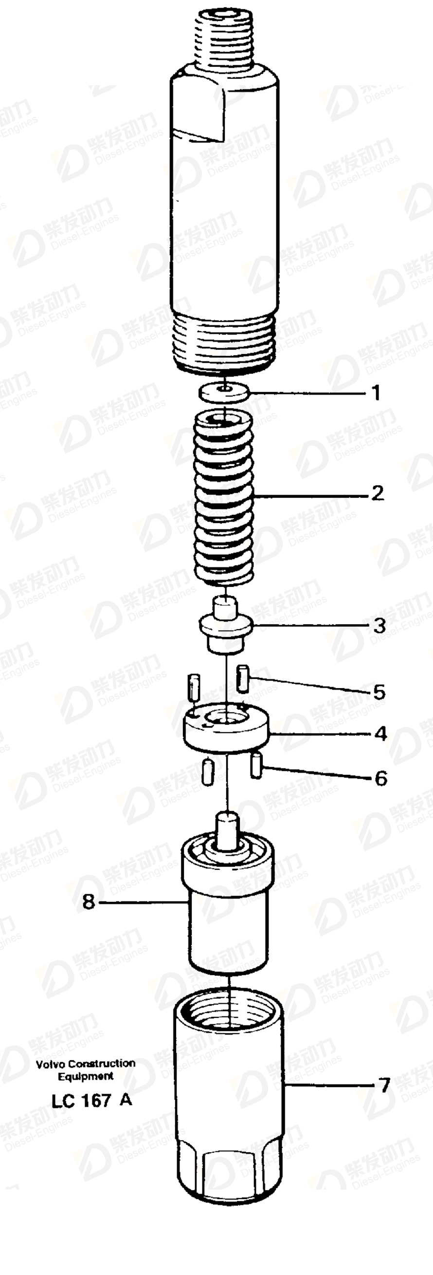 VOLVO Nozzle 478609 Drawing