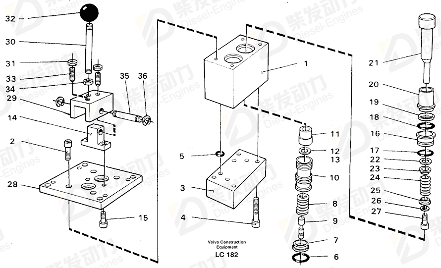 VOLVO Hex. socket screw 959173 Drawing
