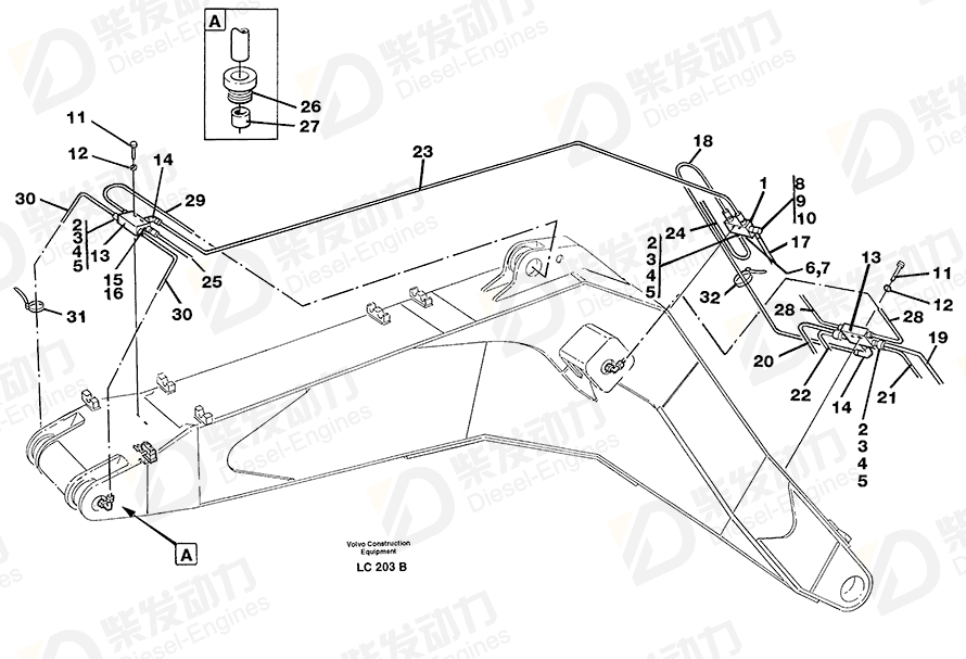 VOLVO Sleeve 14214038 Drawing