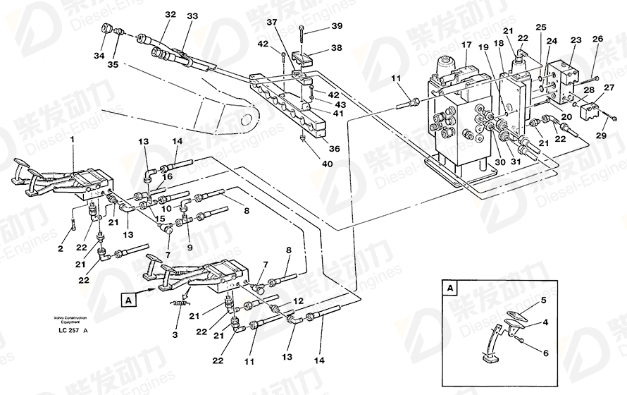 VOLVO Hex. socket screw 959208 Drawing